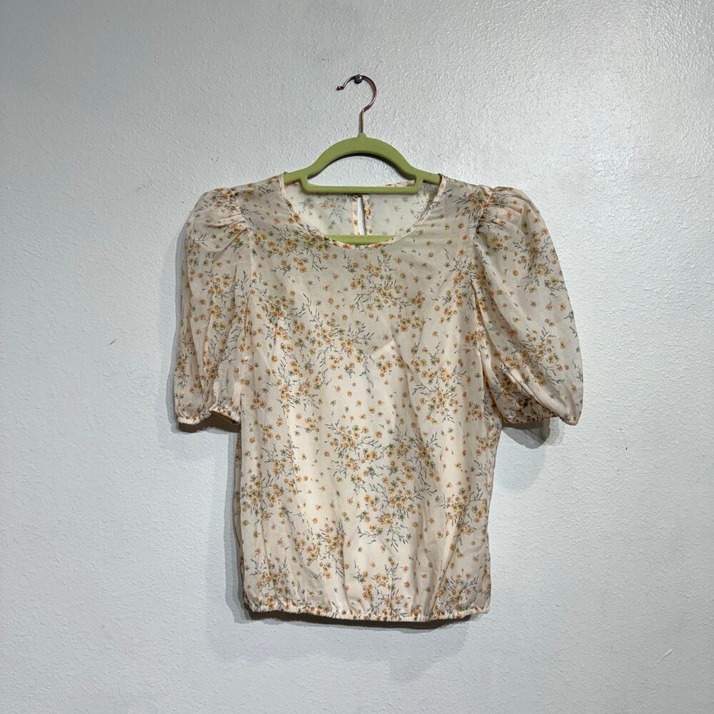 Cami NYC Cream Floral Rheia Blouse Sz S - Picture 2 of 12